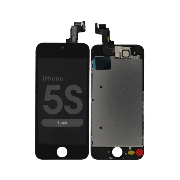 Complete Assembly - LCD Screen and Digitizer Assembly for iPhone 5S (Front Camera / Prox Sensor / Earspeaker Pre-Installed) (Black)