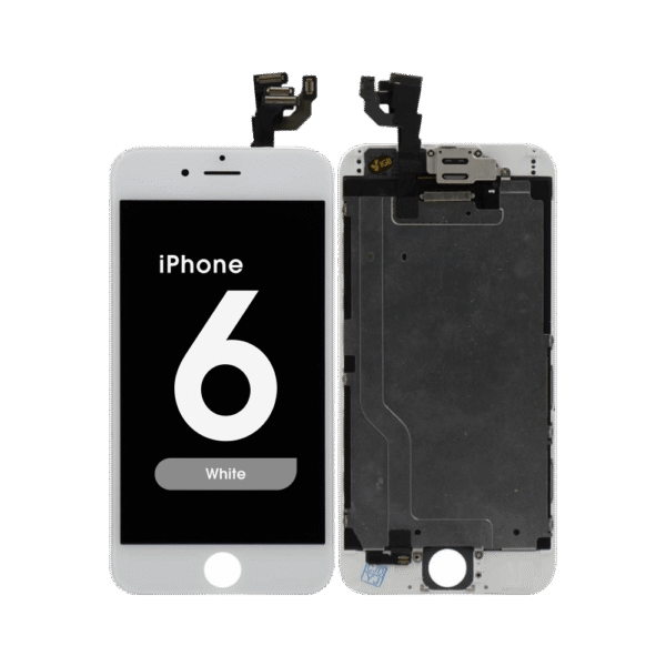 Complete Assembly - LCD Screen and Digitizer Assembly for iPhone 6 (Front Camera / Prox Sensor / Earspeaker Pre-Installed) (White)