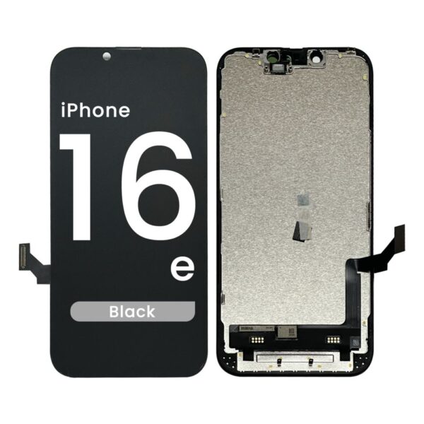 Aftermarket LCD Screen and Digitizer Assembly for iPhone 16e (Black) (IC Swappable)