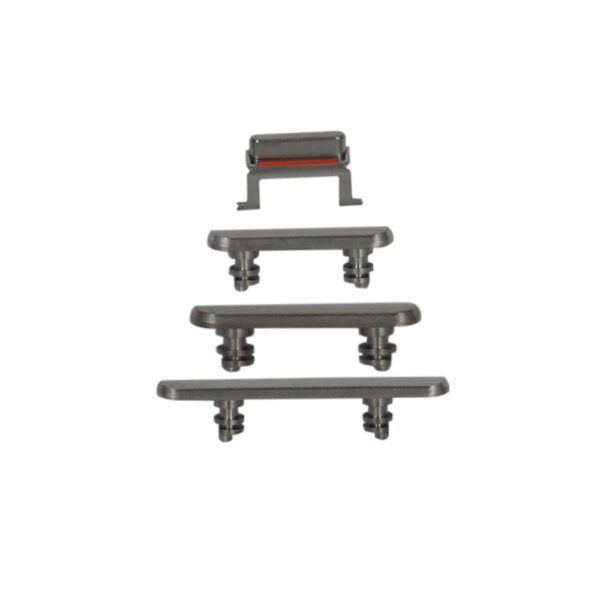 Button Set for iPhone X (Silver)