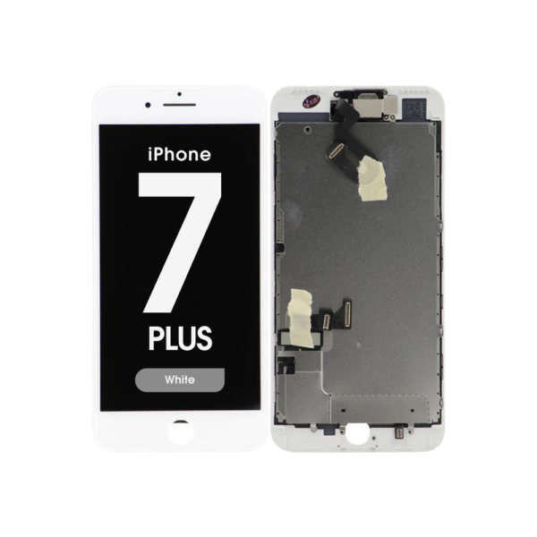 Complete Assembly - LCD Screen and Digitizer Assembly for iPhone 7 Plus (Front Camera / Prox Sensor / Earspeaker Pre-Installed) (White)