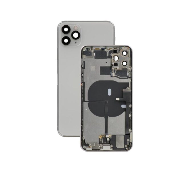 Back Housing for iPhone 11 Pro Max (US Version) (Grade A) (Silver)