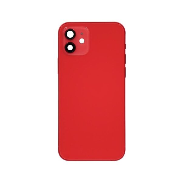Back Housing for iPhone 12 (No Logo) (Red)