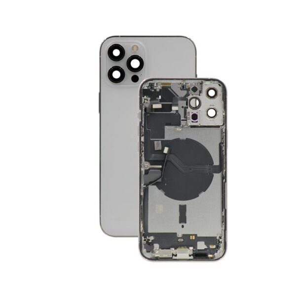 Back Housing for iPhone 12 Pro Max (Grade A) (US Version) (Silver)