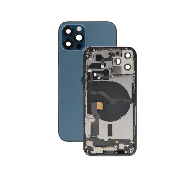 Back Housing for iPhone 12 Pro Max (US Version) (Grade A) (Pacific Blue)
