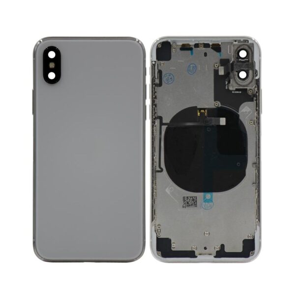Back Housing for iPhone X (No Logo) (Silver)