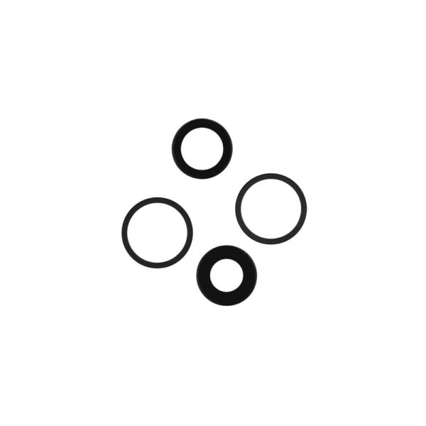Rear Camera Lens w/ Rings for iPhone 12 (Black)