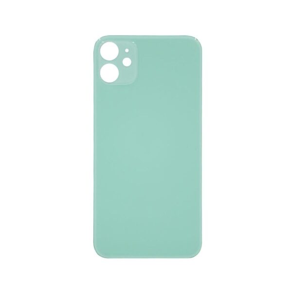 Glass Back Cover for iPhone 11 (No Logo) (Green)