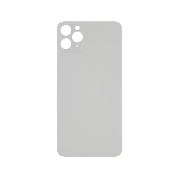 Glass Back Cover for iPhone 11 Pro Max (No Logo) (Silver)