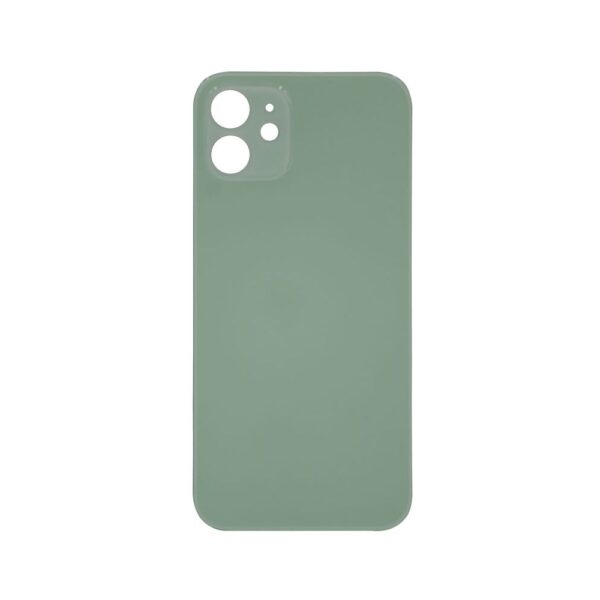 Glass Back Cover for iPhone 12 (No Logo) (Green)