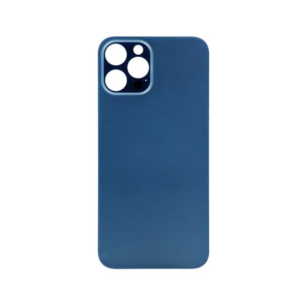 Glass Back Cover for iPhone 12 Pro Max (No Logo) (Pacific Blue)