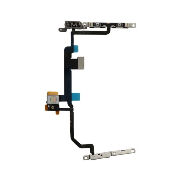 Power Button / Camera Flash LED / Noise Reduction Mic Flex w/ Metal Plates for iPhone 8 Plus