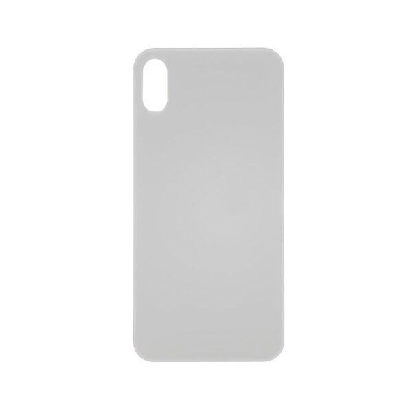Glass Back Cover for iPhone X (No Logo) (Silver)