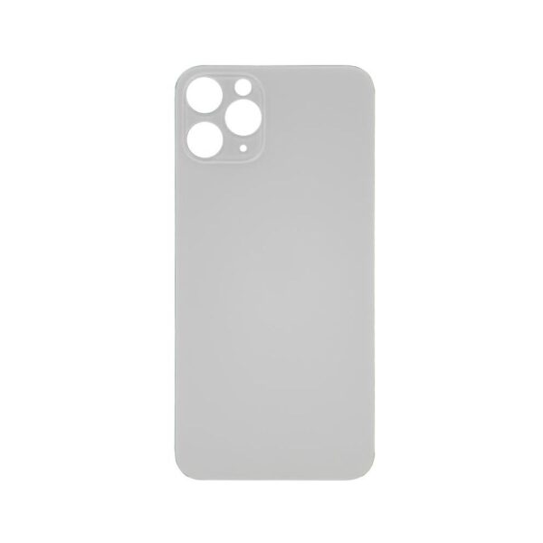Glass Back Cover for iPhone 11 Pro (No Logo) (Silver)