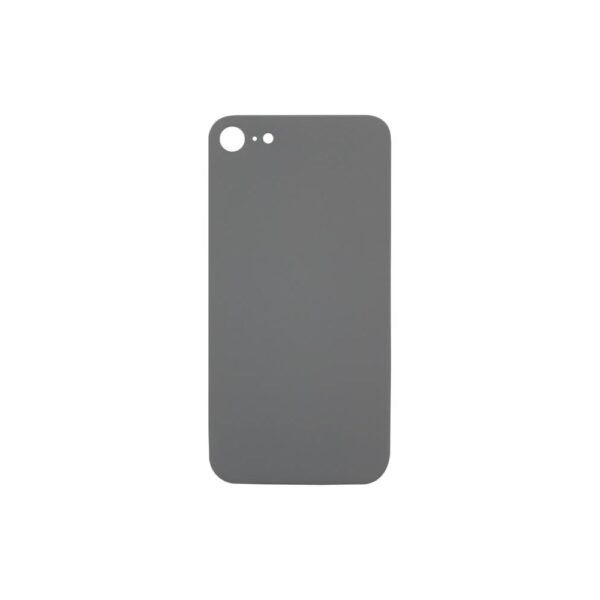 Glass Back Cover for iPhone 8 (No Logo) (Silver)