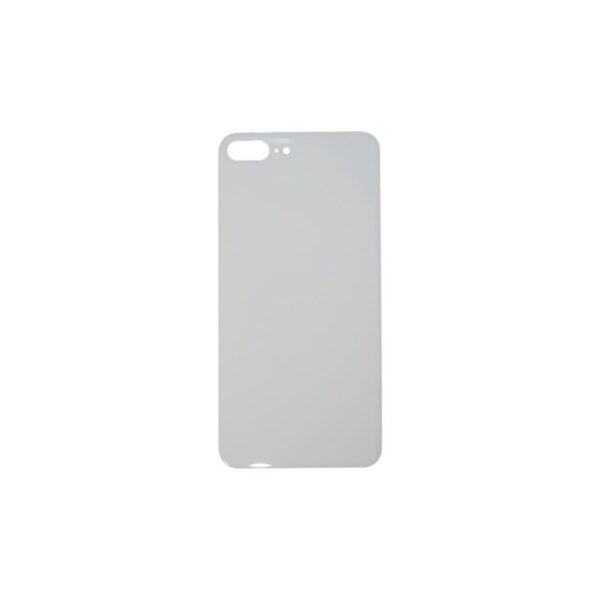 Glass Back Cover for iPhone 8 Plus (No Logo) (Silver)