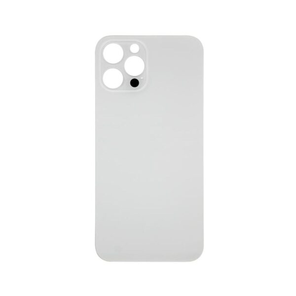 Glass Back Cover for iPhone 12 Pro Max (No Logo) (Silver)