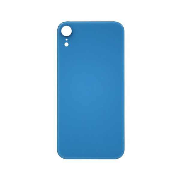 Glass Back Cover for iPhone XR (No Logo) (Blue)