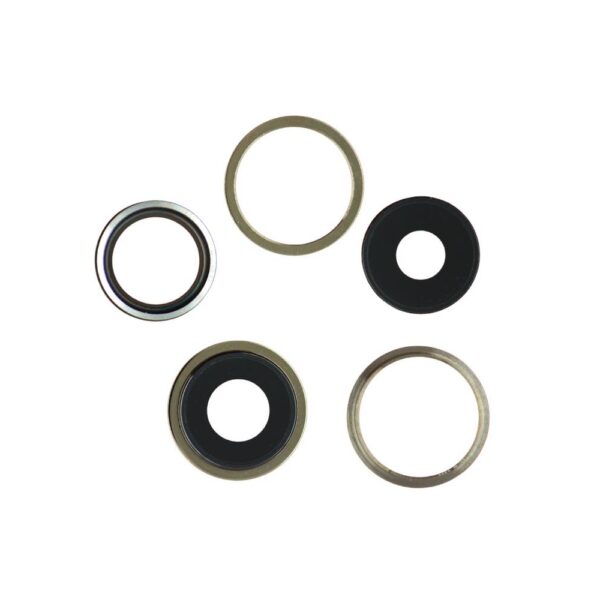 Rear Camera Lens w/ Rings for iPhone 13 Pro Max (Gold)