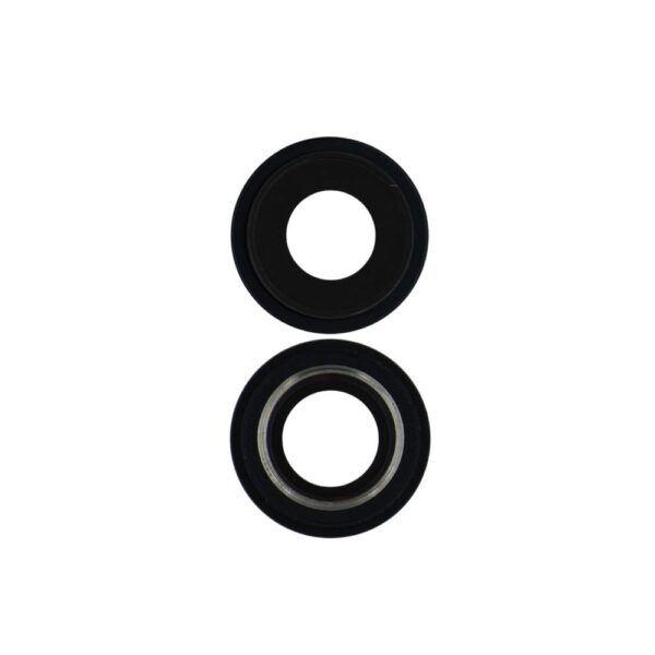 Premium - Rear Camera Lens w/ Rings for iPhone 14 Plus (2 Piece Set) (Midnight)