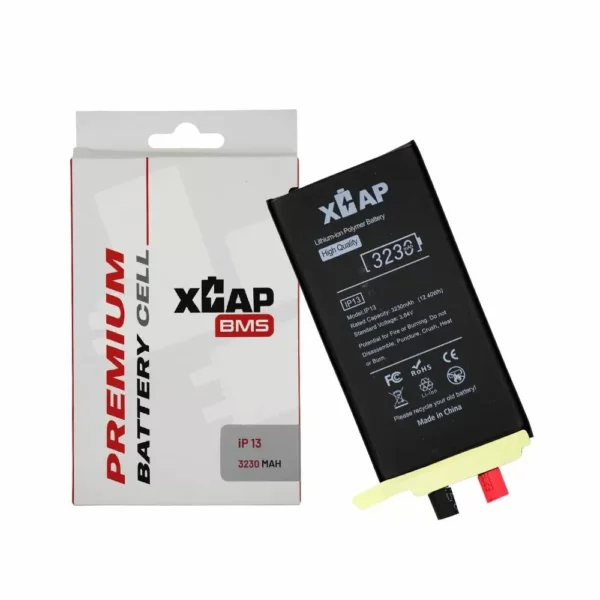 Battery Cell without Flex for iPhone 13 (BMS) (3230 mAh) (Spot Weld Required)
