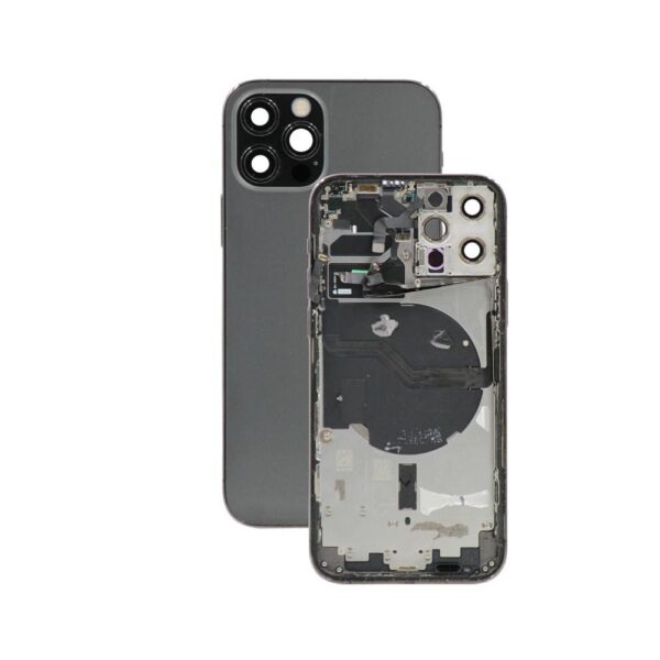 Back Housing for iPhone 12 Pro (Grade A) (US Version) (Graphite)