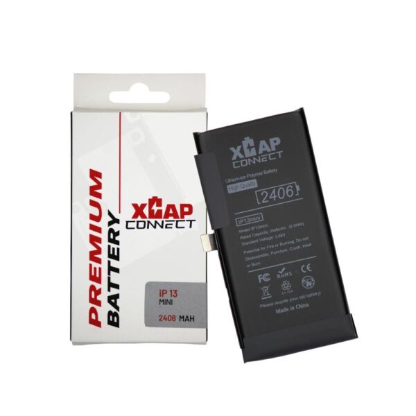 Battery Cell w/ Built-In Flex for iPhone 13 Mini (BMS) (2406 mAh) (No Spot Weld Required)