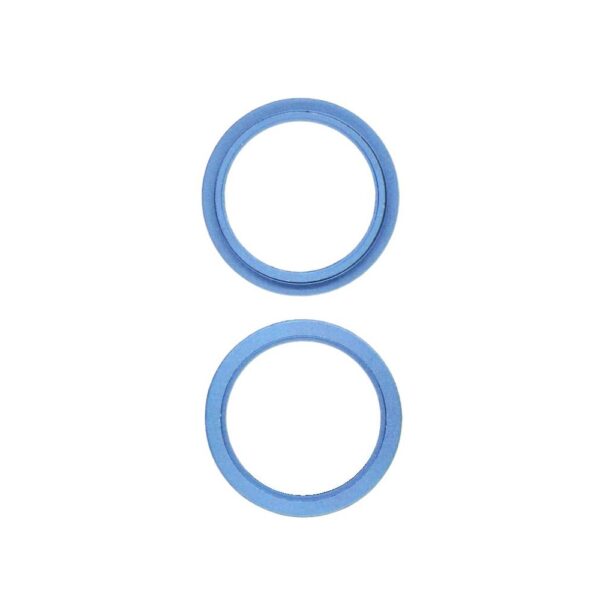 Rear Camera Bezel Ring for iPhone 13 Mini (No Lens) (2 Piece Set) (Blue)
