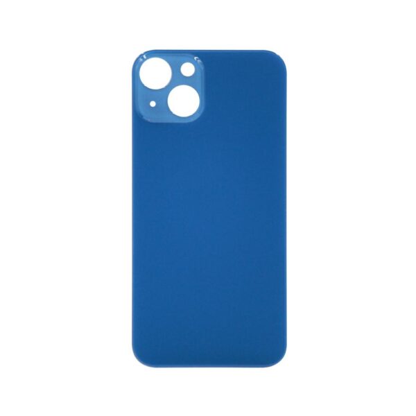 Glass Back Cover for iPhone 13 (No Logo) (Blue)