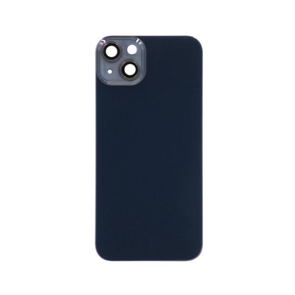 Glass Back Cover w/ Camera Lens for iPhone 14 Plus (No logo) (Black)
