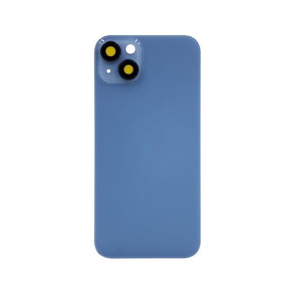 Glass Back Cover w/ Camera Lens for iPhone 14 Plus (No logo) (Blue)
