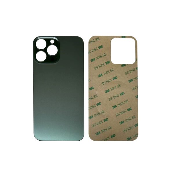 Glass Back Cover for iPhone 13 Pro Max (No Logo) (Alpine Green)