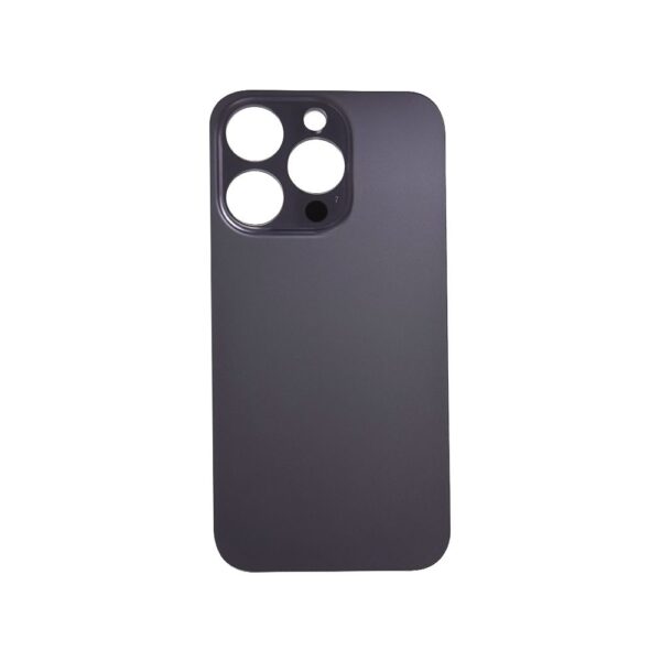 Glass Back cover for iPhone 14 Pro (Dark Purple) (No logo)