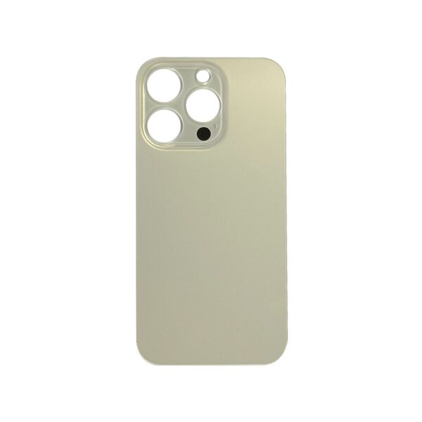 Glass Back cover for iPhone 14 Pro (Gold) (No logo)