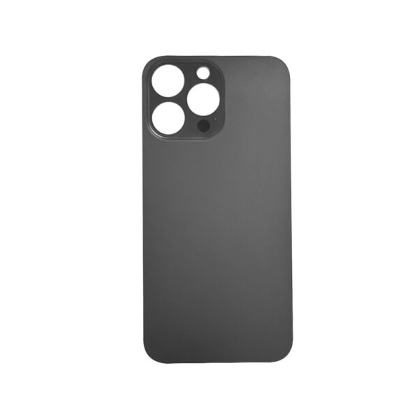 Glass Back cover for iPhone 14 Pro Max (No logo) (Black)