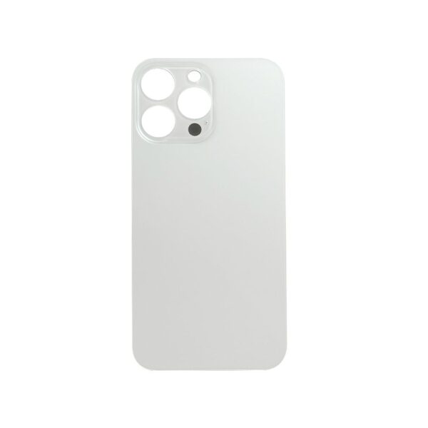 Glass Back cover for iPhone 14 Pro Max (No logo) (Silver)