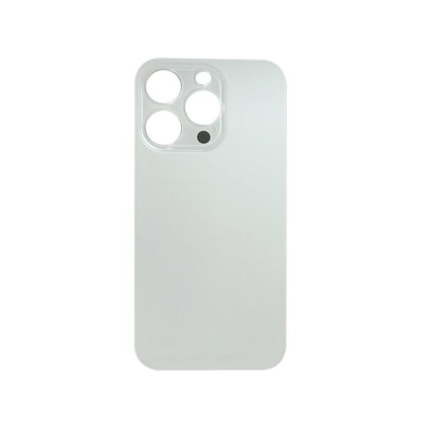 Glass Back cover for iPhone 14 Pro (Silver) (No logo)