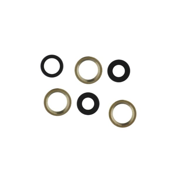 Premium - Rear Camera Lens w/ Rings for iPhone 12 Pro (Gold)