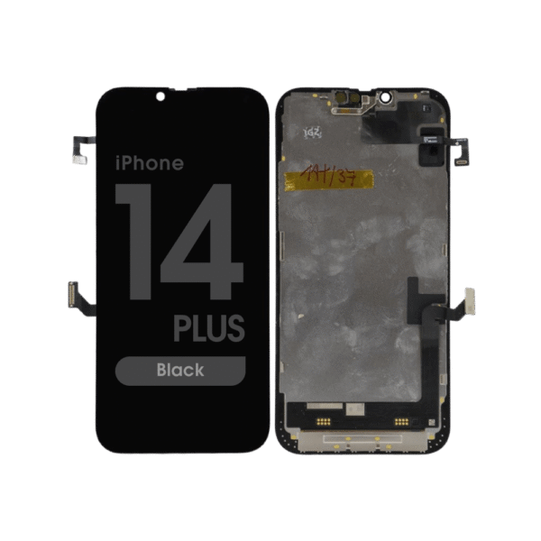 OLED Screen Assembly w/ Proximity Light Sensor Flex for iPhone 14 Plus (Pairable) (Grade C) (Black)