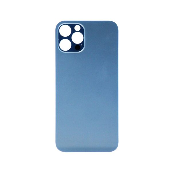 Glass Back Cover for iPhone 12 Pro (No Logo) (Pacific Blue)