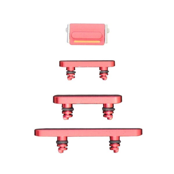 Power / Volume / Mute Button Set for the iPhone 13 (Red)