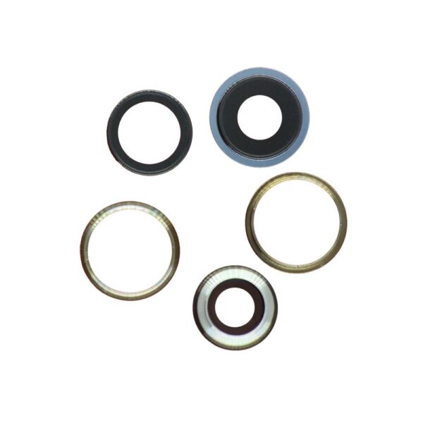 Premium - Rear Camera Lens w/ Rings for iPhone 13 Pro (Real Sapphire) (Sierra Blue)