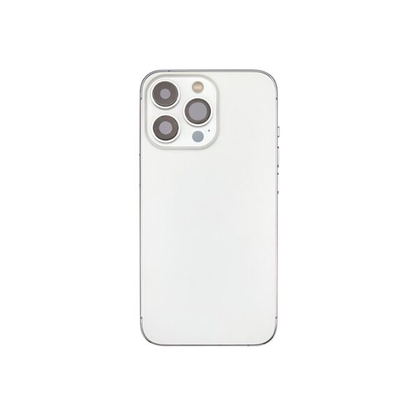 Back Housing w/ small parts for iPhone 13 Pro (No Logo) (US version) (Silver)