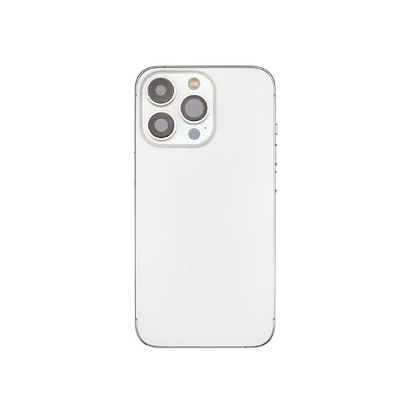 Back Housing w/ small parts for iPhone 13 Pro Max (No Logo) (US version) (Silver)