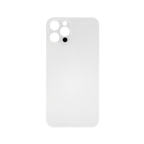 Glass Back Cover for iPhone 12 Pro (No Logo) (Silver)