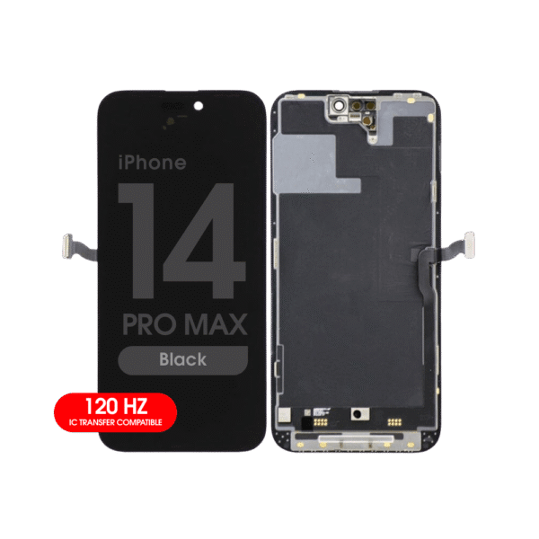 OLED Screen and Digitizer Assembly for iPhone 14 Pro Max (Black) (IC Swappable)