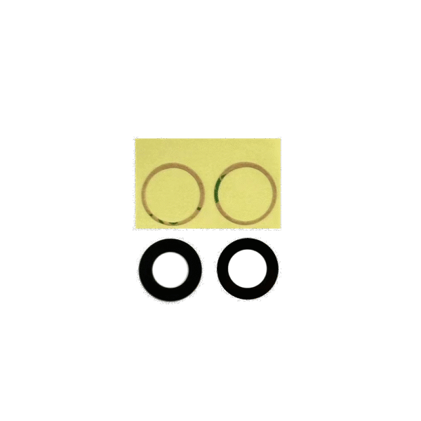 Rear Camera Lens w/ Adhesive for iPhone 15 (Glass Only) (2 Piece Set) (Rear Sapphire)