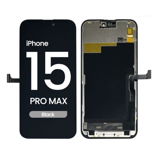 LCD Screen and Digitizer Assembly for iPhone 15 Pro Max (Quick repair technology)