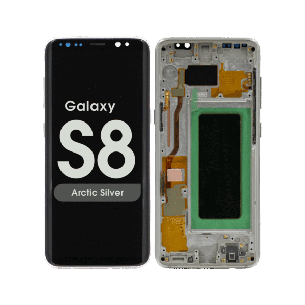 OLED Screen and Digitizer Assembly w/ Frame for Samsung Galaxy S8 (G950) (Arctic Silver)