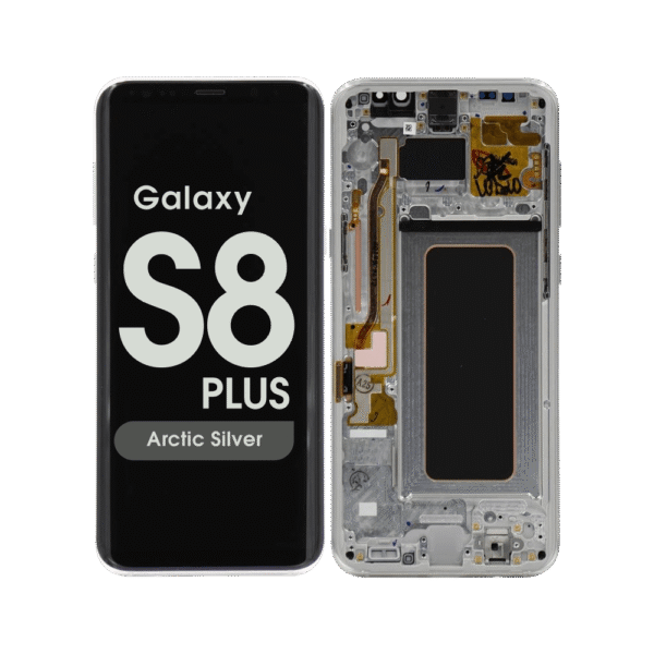 OLED Screen and Digitizer Assembly w/ Frame for Samsung Galaxy S8 Plus (G955) (Arctic Silver)